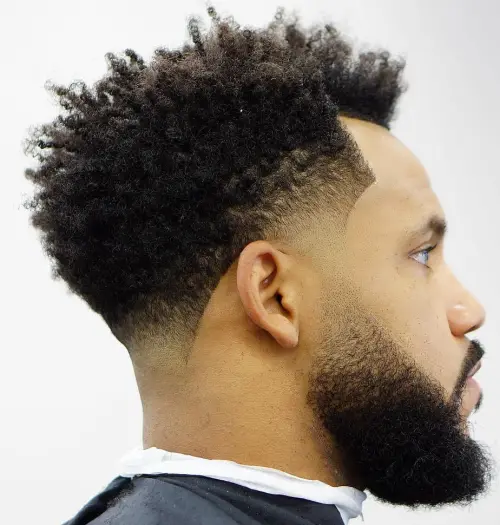 13 Afro Fade Variations: A Stylish Evolution of Black Men’s Hair 12 1 afro with line up and low fade