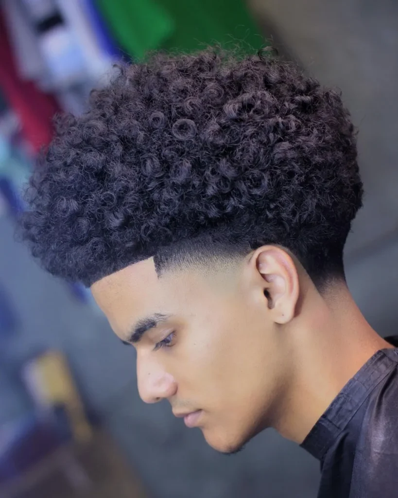 12 Low Maintenance Cuts: Practical Styles for Effortless Grooming 12 16 big afro with low fade on the sides and back