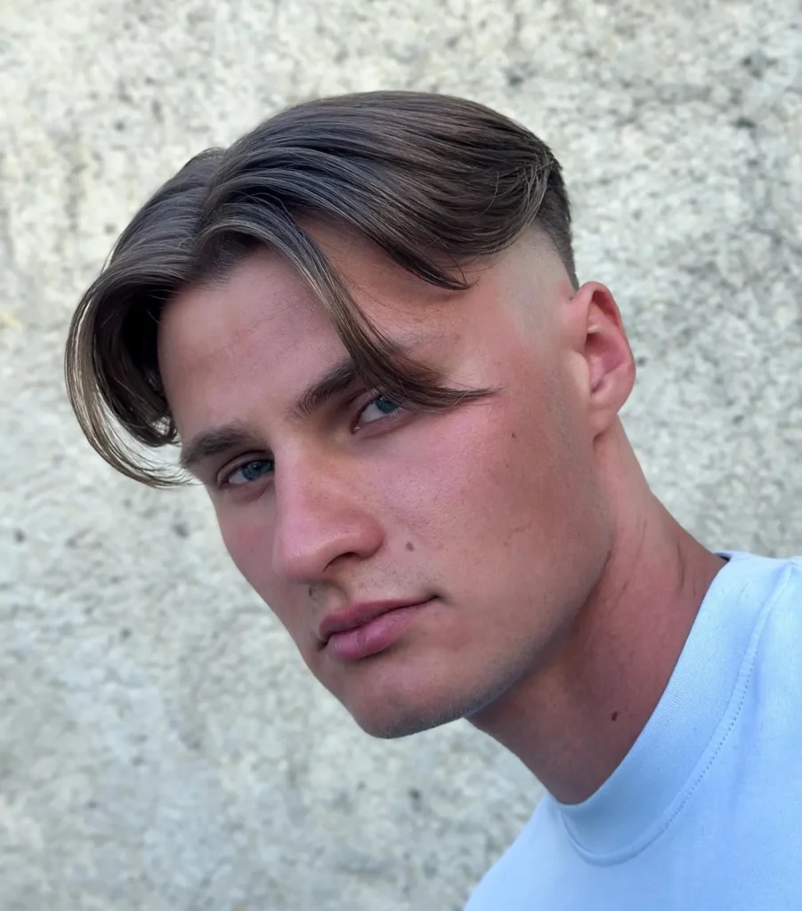 15 Curtain Bangs Styles for Men: Classic Meets Contemporary 7 18 curtain haircut with disconnected undercut