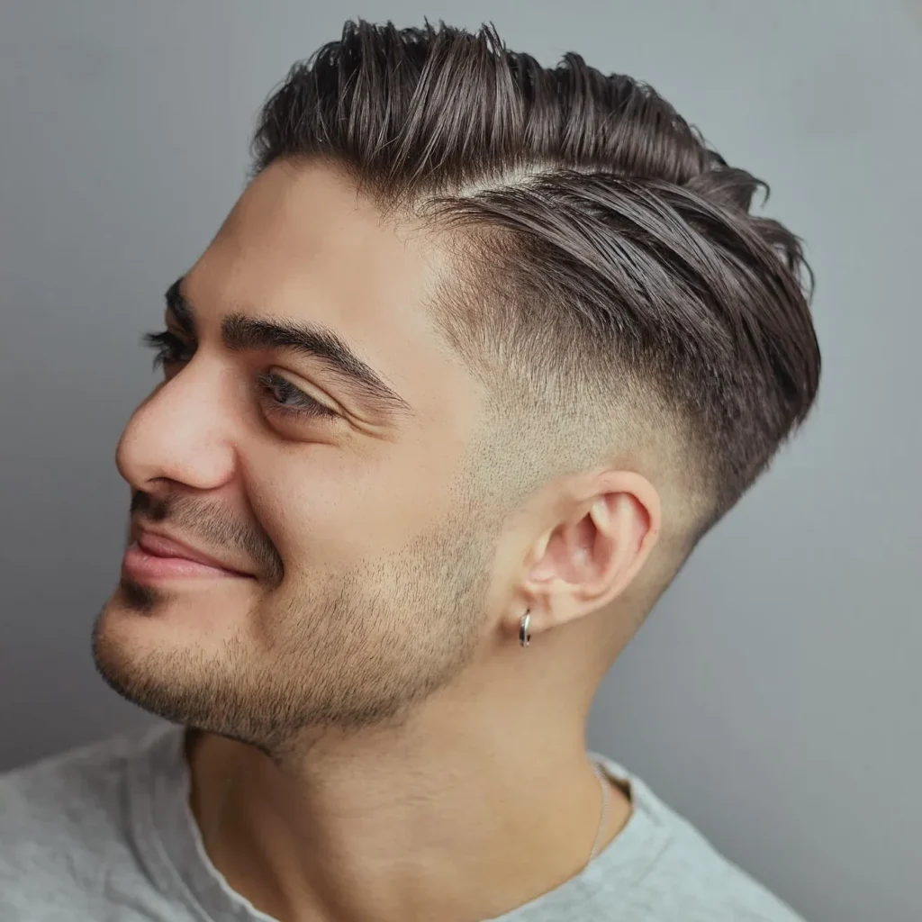 20 Stylish Medium Length Haircuts for Men: Refined Looks for the Modern Gentleman 19 18 mid taper fade