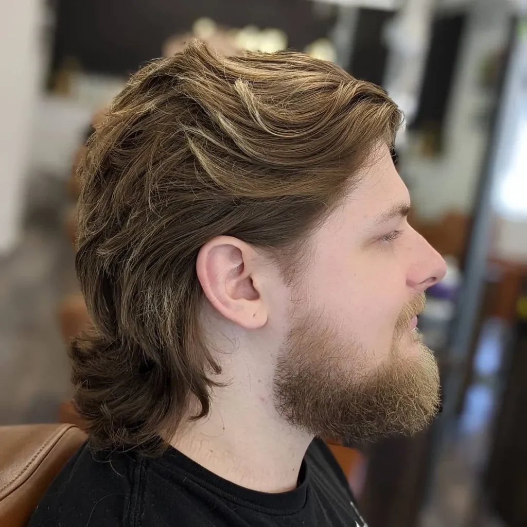 15 Broflow Hairstyle Ideas: The Perfect Blend of Rugged and Refined 8 23 shoulder length male layered hair style
