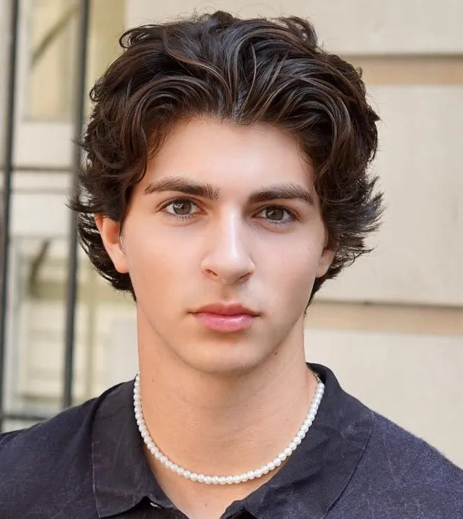 15 Broflow Hairstyle Ideas: The Perfect Blend of Rugged and Refined 2 3 bro flow haircut for boys with wavy hair 1
