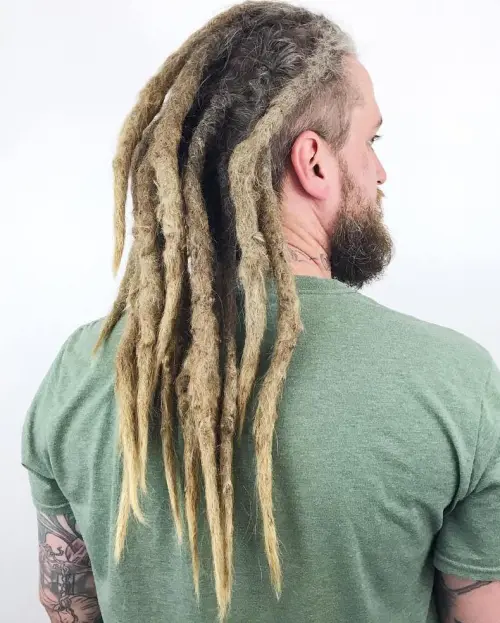 17 Dread Hairstyles: Timeless Styles with Bold Expression 2 8 thick long blonde dreads for men