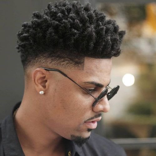 13 Afro Fade Variations: A Stylish Evolution of Black Men’s Hair 11 Afro Temple Fade with Twists.width 800