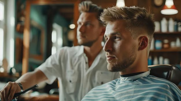 16 Red Hairstyles for Men: Striking Styles to Stand Out with Confidence 12 Amandiscussingahaircutwithabarberhighlightingaveragehaircutcostsandtippingetiquette