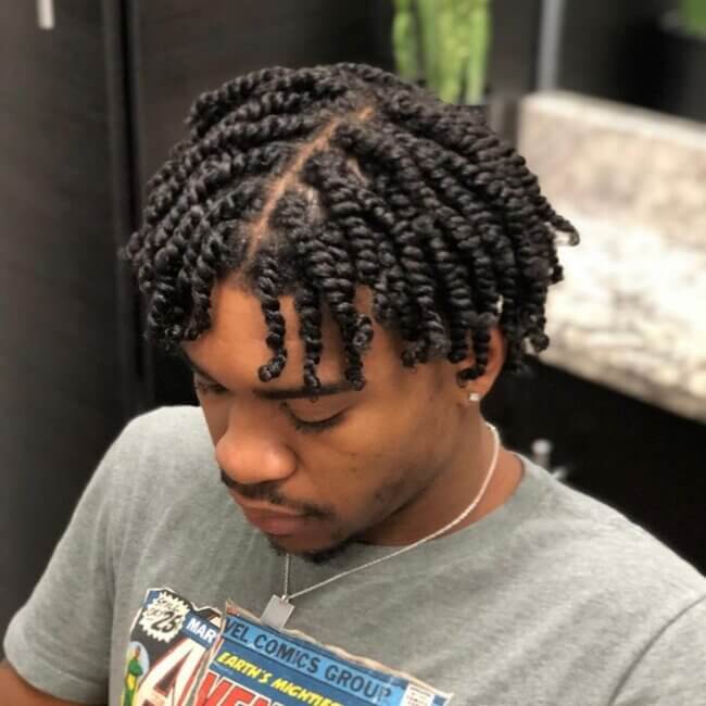 21 Stylish Twist Hairstyles for Black Men: A Definitive Grooming Guide 13 Classic Two Strand Twists for Men Styles 650x650 1