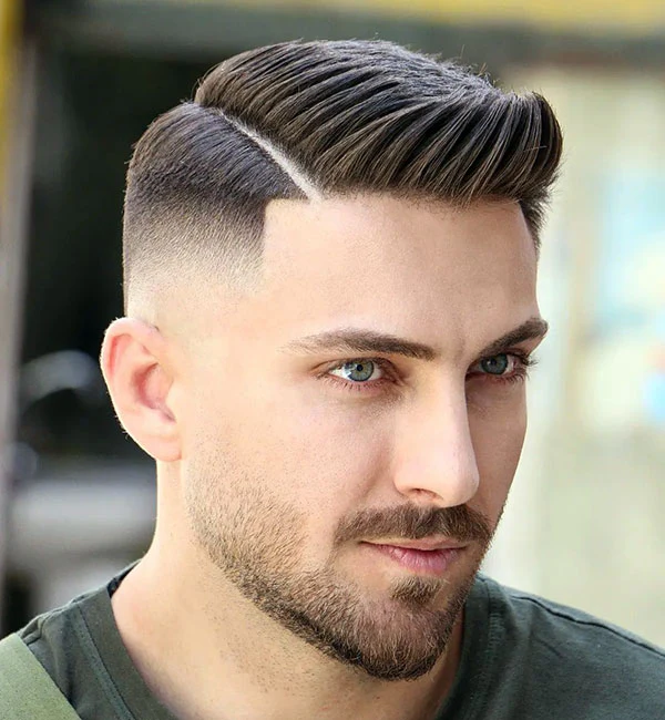 18 Modern Punk Hairstyles: Edgy Looks with a Contemporary Twist 5 Cool Hard Side Part Fade with Spiky Fringe
