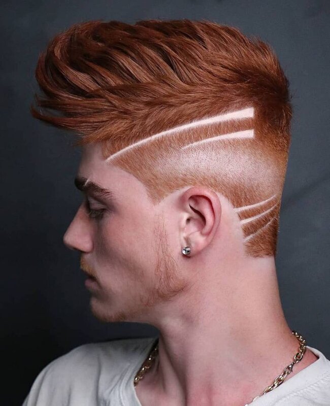 16 Red Hairstyles for Men: Striking Styles to Stand Out with Confidence 7 Ember Fade 650x800 1