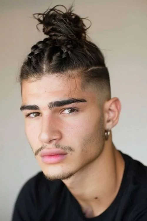 20 Stylish Hispanic Hairstyles for Men: A Complete Grooming Guide 21 Low Fade with Braided Top for Men