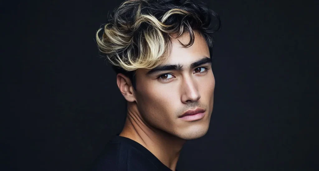 15 Bold Highlight Ideas for Men: Stand Out with Statement Hair Colour 10 Men hair with highlights