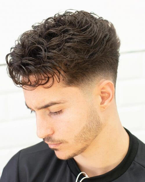 12 Men’s Hairstyles for Thin Hair: Smart Solutions for a Fuller Look 11 Messy Top with Taper Fade Haircut Men Ideas