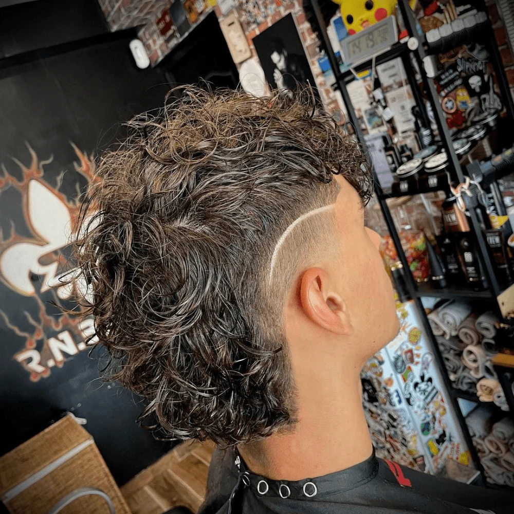 16 Taper Fade Mullet Styles: Retro Reimagined for the Modern Man 9 Mullet Burst Fade 1