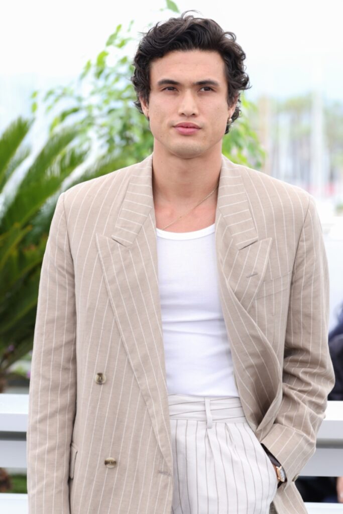 20 Trendy Highlight Ideas for Men: Elevate Your Look with Style 17 Neutral Color Outfits Men Charles Melton Pinstriped BOSS