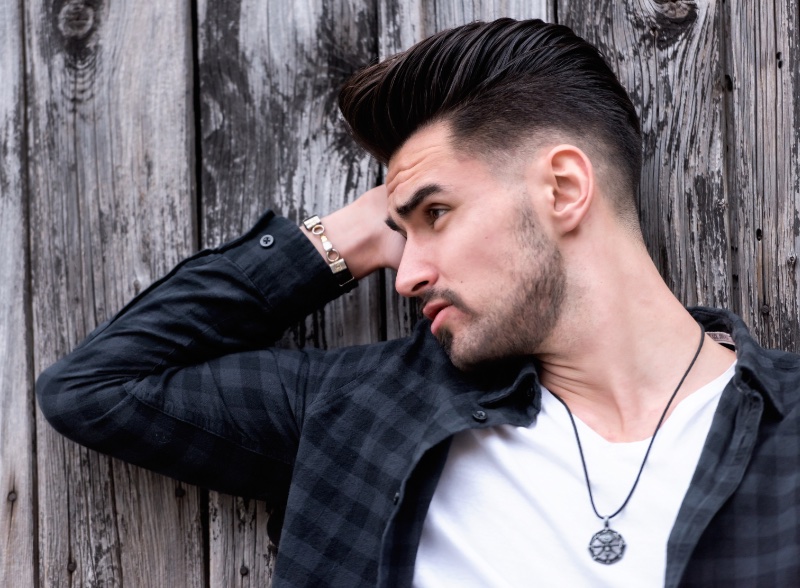 21 Stylish Twist Hairstyles for Black Men: A Definitive Grooming Guide 20 Pompadour Low Fade Men