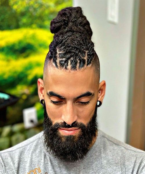 17 Dread Hairstyles: Timeless Styles with Bold Expression 14 Shaved Sides with Barrel Roll
