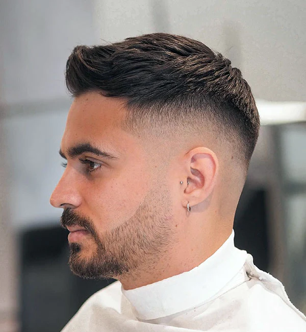 12 Low Maintenance Cuts: Practical Styles for Effortless Grooming 5 Side Swept French Crop with Low Fade