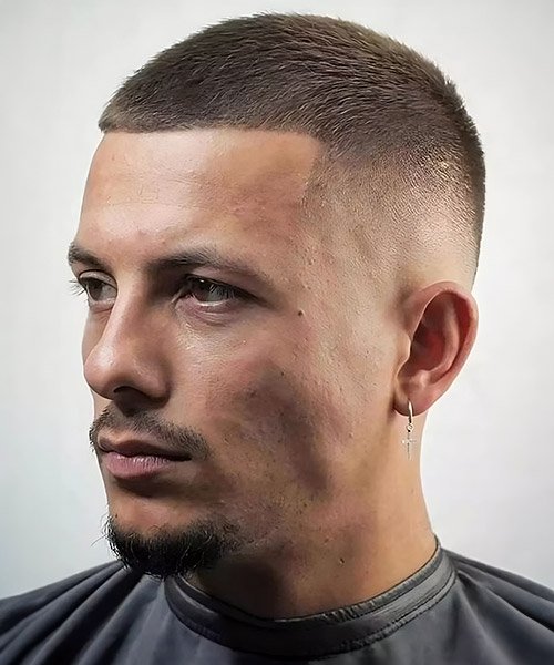 10 Eye-Catching Buzz Cuts: Bold and Timeless Styles for the Modern Man 5 Swanky Malone Buzz Cut Fade