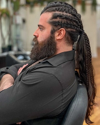 14 Fresh Men Braids: Contemporary Styles for the Modern Gentleman 8 Viking Braids Men Long Hair 2