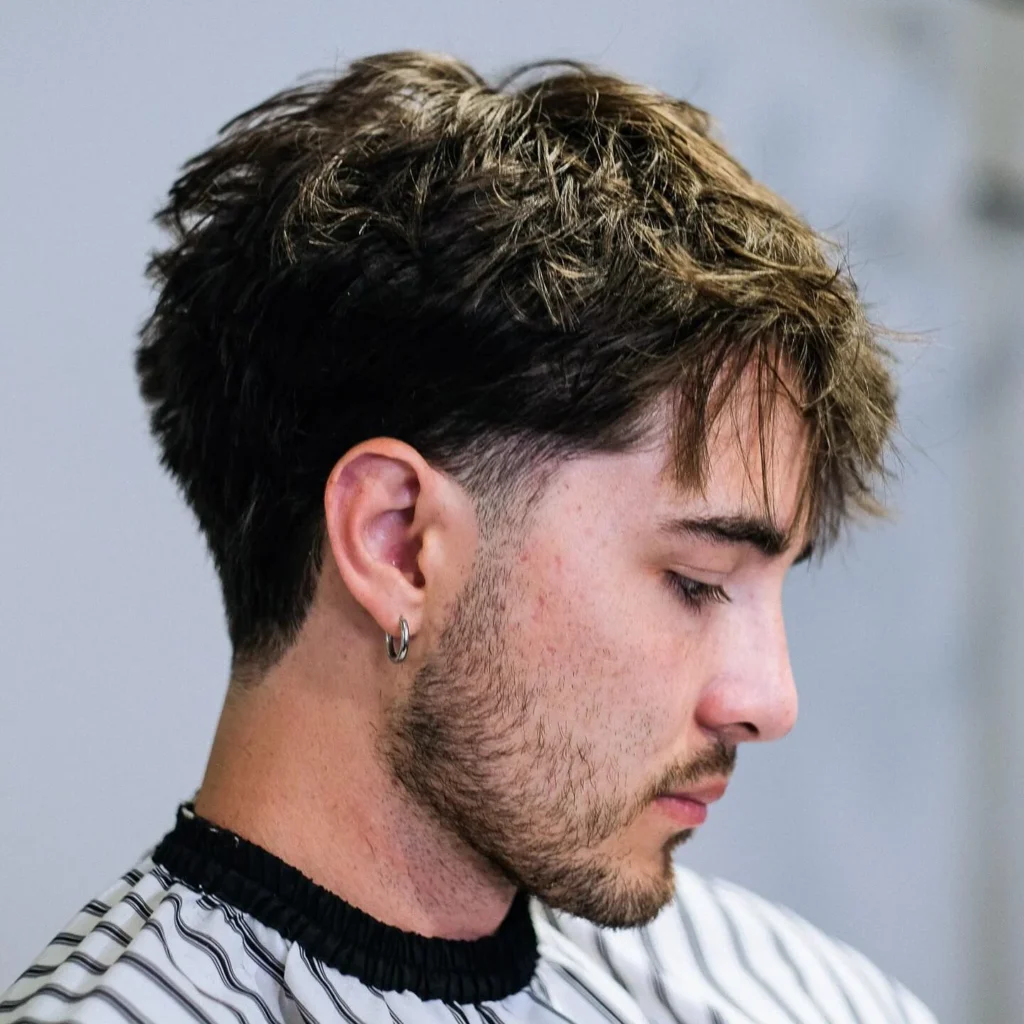 20 Trendy Korean Hairstyles for Men: The Ultimate Style Guide 9 blowout taper straight hair textured fringe edited