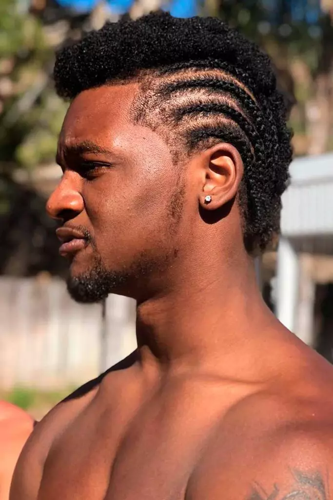 15 Natural Curly Styles: Embrace Texture with Confidence and Elegance 15 braids for men afro side 683x1024 1