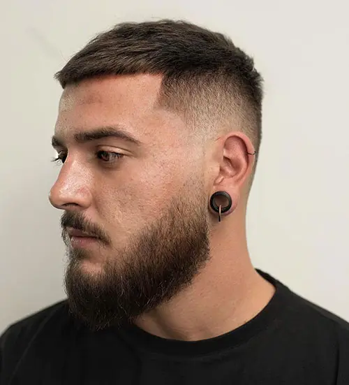 16 Stylish Haircuts for Men with Beards: A Modern Grooming Guide 9 french crop haircut 519 1