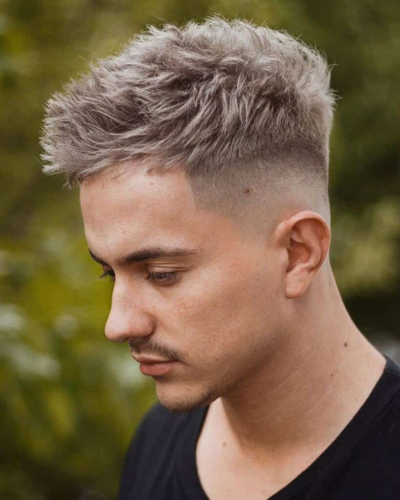 20 Trendy Highlight Ideas for Men: Elevate Your Look with Style 21 high taper fade haircut 5