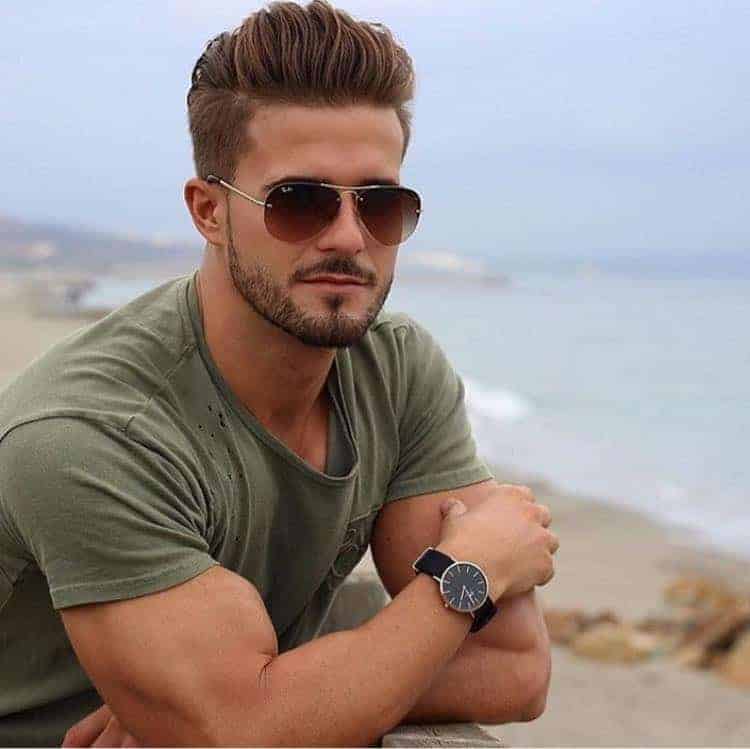 20 Stylish Medium Length Haircuts for Men: Refined Looks for the Modern Gentleman 3 pompadour1