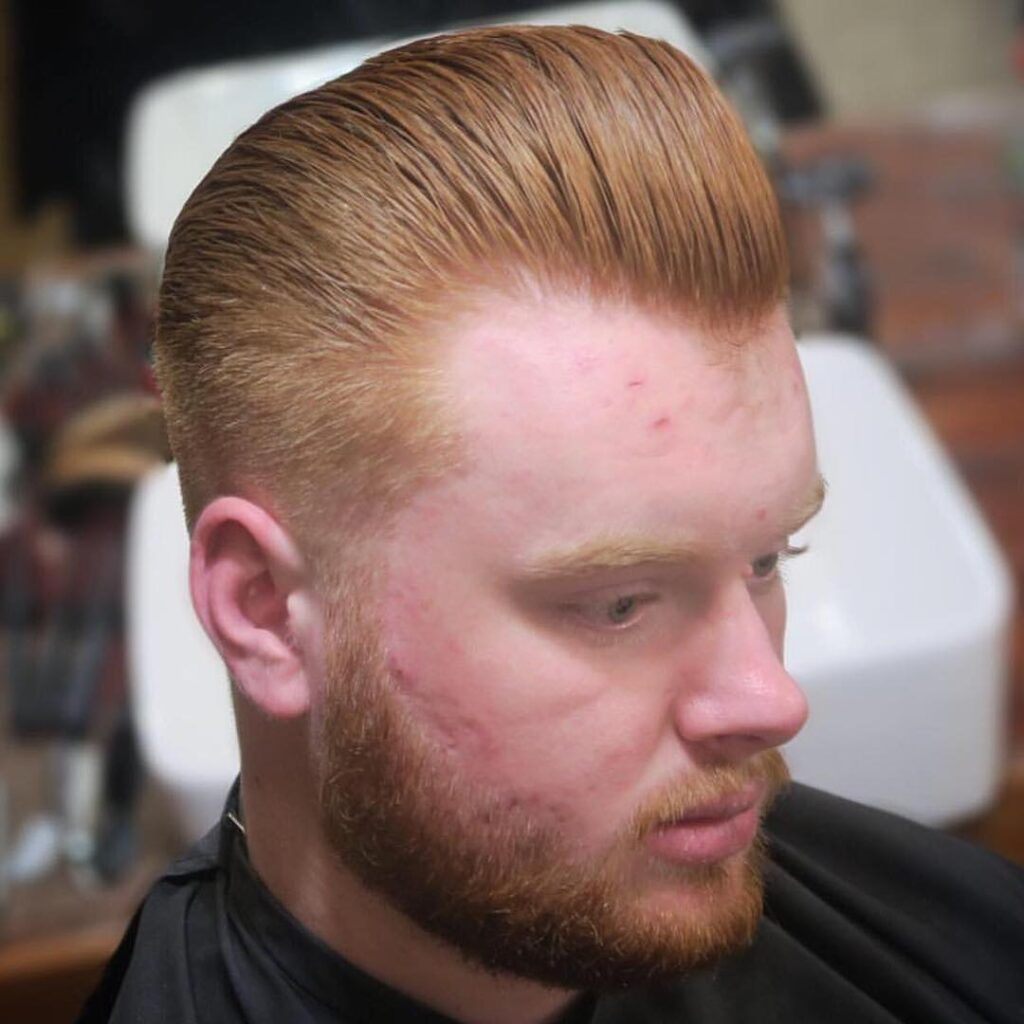 16 Red Hairstyles for Men: Striking Styles to Stand Out with Confidence 5 red hair tall pompadour