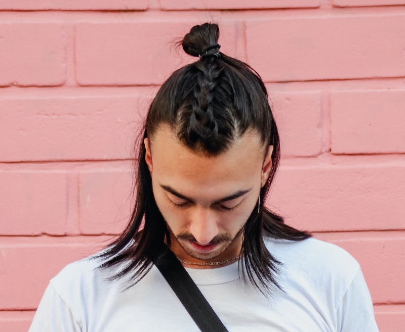 17 Braided Hairstyles for Men: Style, Identity, and Expression 15 Half Up Half Down Hairstyle Men
