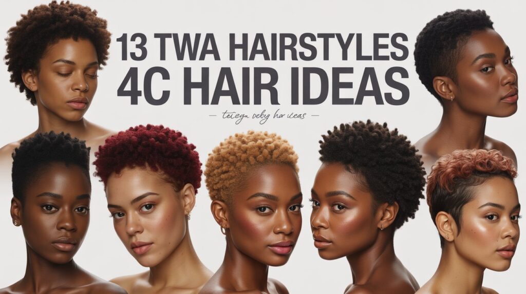 TWA Hairstyles for 4C Hair