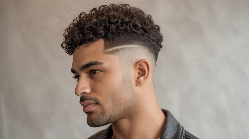 Curly Hair Taper Fade Styles