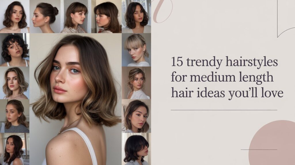 15 Stylish Hairstyles for Medium Length Hair to Inspire Your Next Look 1 Trendy Hairstyles for Medium Length Hair