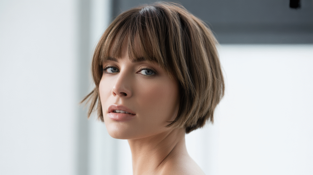 How to Style Short Hair with Bangs