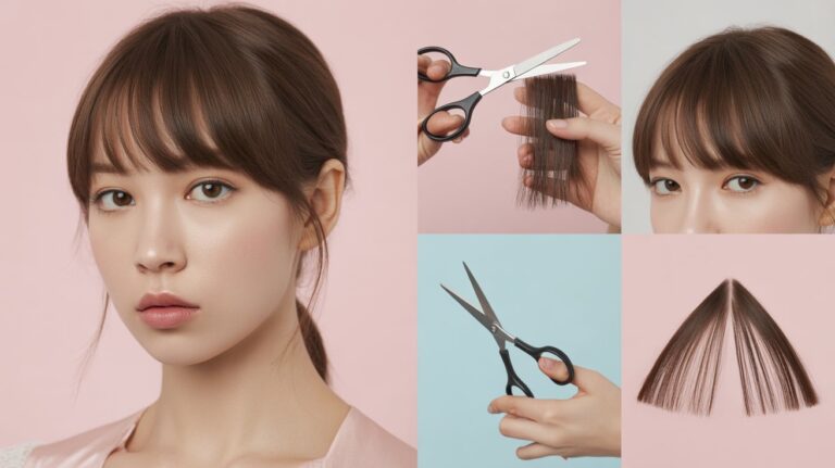 How to Cut Bangs Korean Style