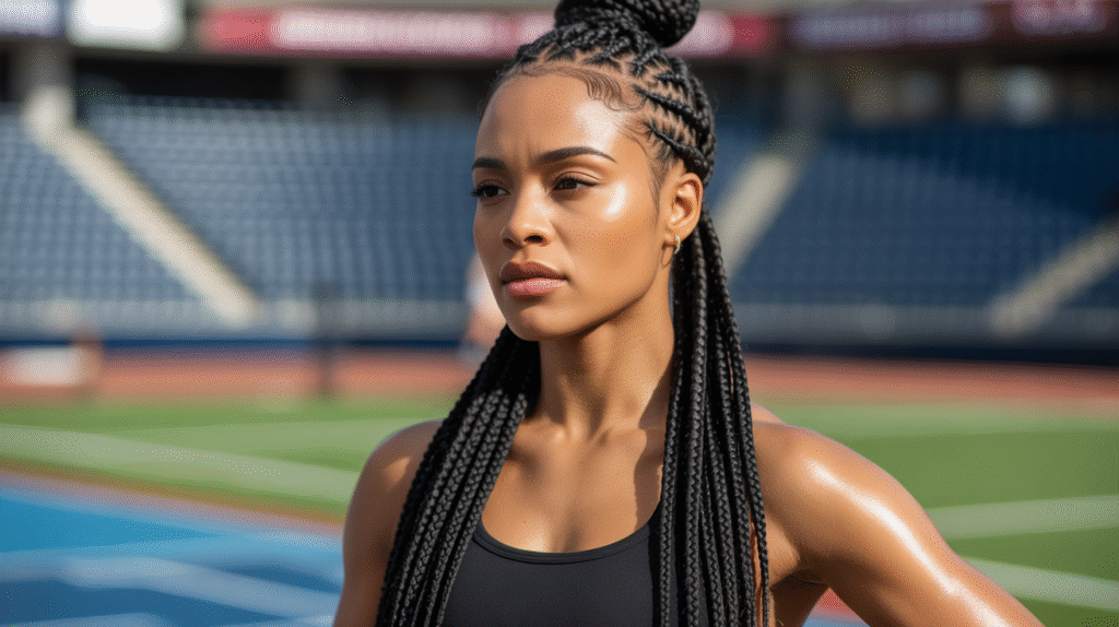 How to Style Knotless Braids for Sports