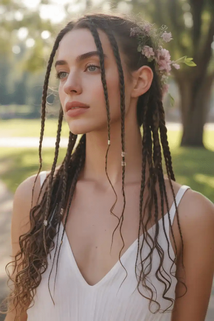 How to Style Knotless Braids with Curls: Trendy, Easy & Elegant Looks 4 image 607