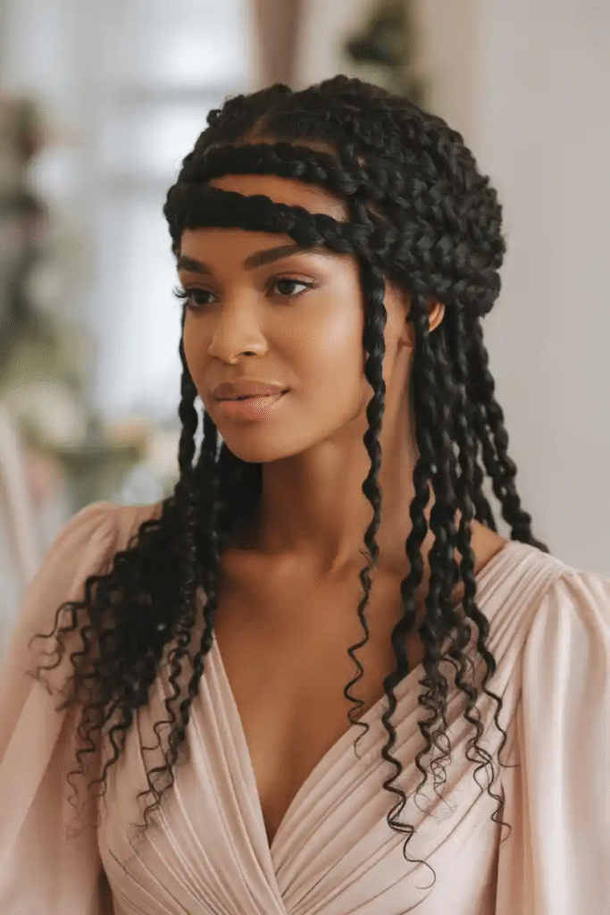 How to Style Knotless Braids with Curls: Trendy, Easy & Elegant Looks 5 image 609