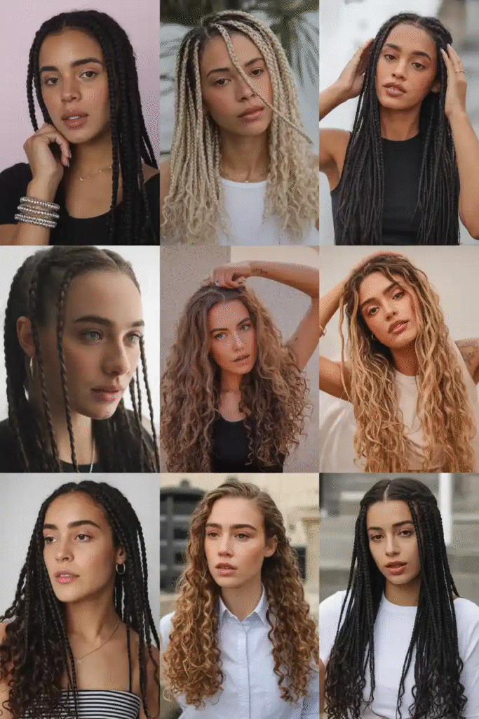 How to Style Knotless Braids with Curls: Trendy, Easy & Elegant Looks 12 image 623