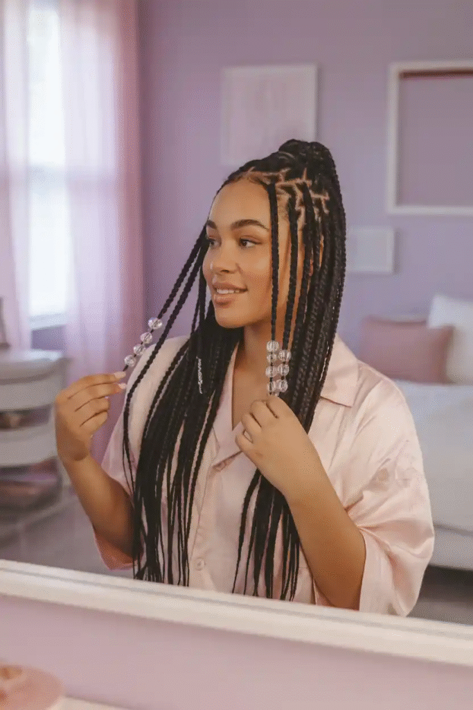 How to Style Knotless Braids with Beads Ideas: Chic, Trendy & Effortless Looks 3 image 627
