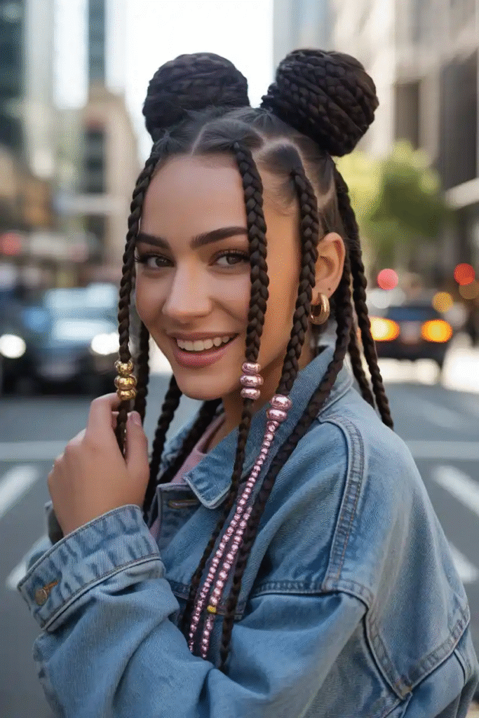 How to Style Knotless Braids with Beads Ideas: Chic, Trendy & Effortless Looks 11 image 645