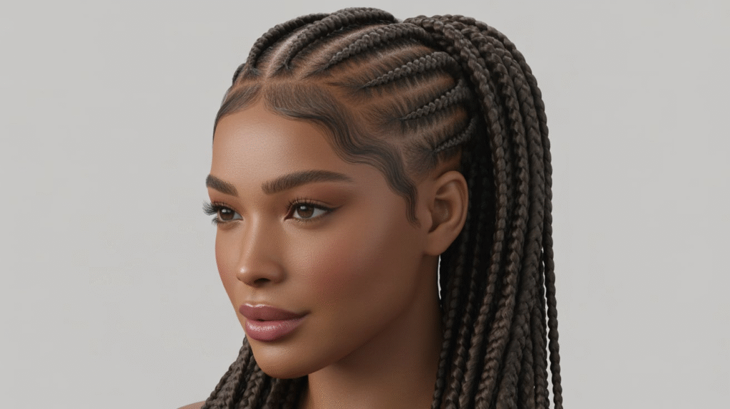 How to Style Knotless Braids Ponytail