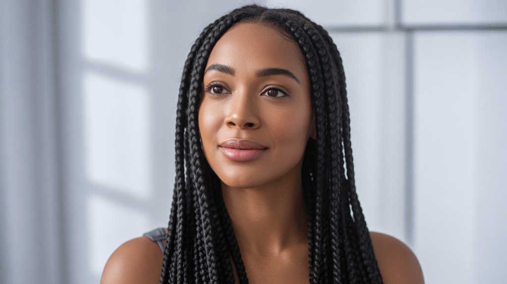 How to Style Knotless Braids Large