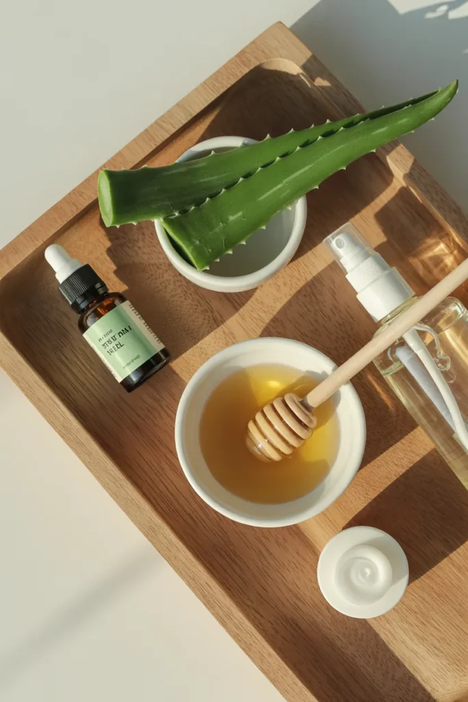 a flat lay composition of natural skinca D4xU7wtTRmiyAG4hmLLJqg lDUmx0R3Q7iWY2PChJdgbA