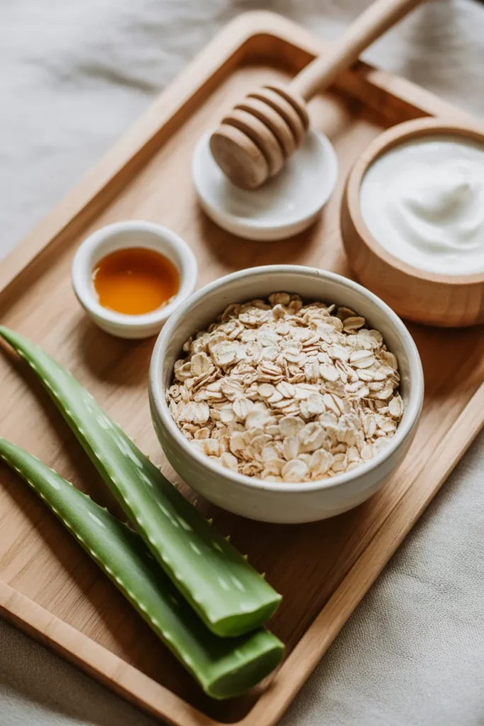 a soothing homemade skincare scene with py0kp3fySNyWYCSEKV5jDw iXYuUSZaR4ylBP0F27Qxdg