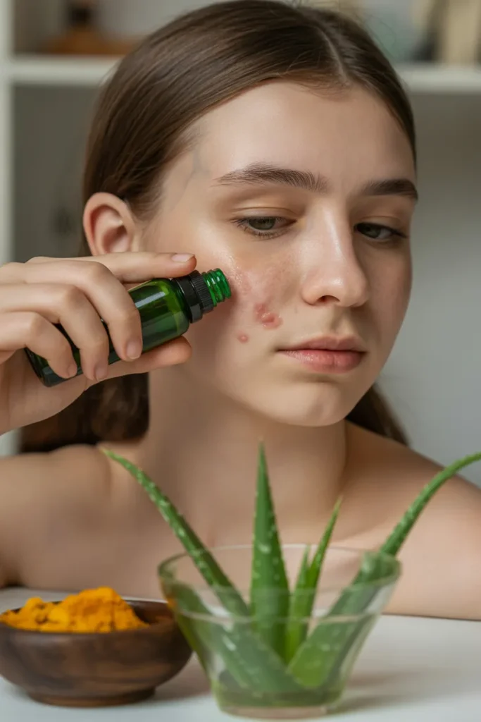 a teen or young adult gently applying di PwKT1xrWQ9Cqz1dhzs5z2A j4rVCXWKQJSakFdnOlMFMw