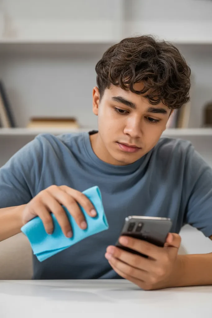 a teenage boy cleaning his smartphone sc G3P e91QQgWbek6kGBAXaw 0VCF8oO7S OWvPlI VCR9Q