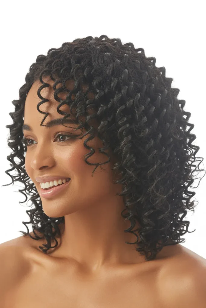 16 Curly Crochet Hair Styles That Are Stylish, Protective, and Timeless 5 a black woman wearing curly crochet hair cyOXslGYSHyCNAXem78ahQ 4K aI2 DSbOJiS7rBEXzww