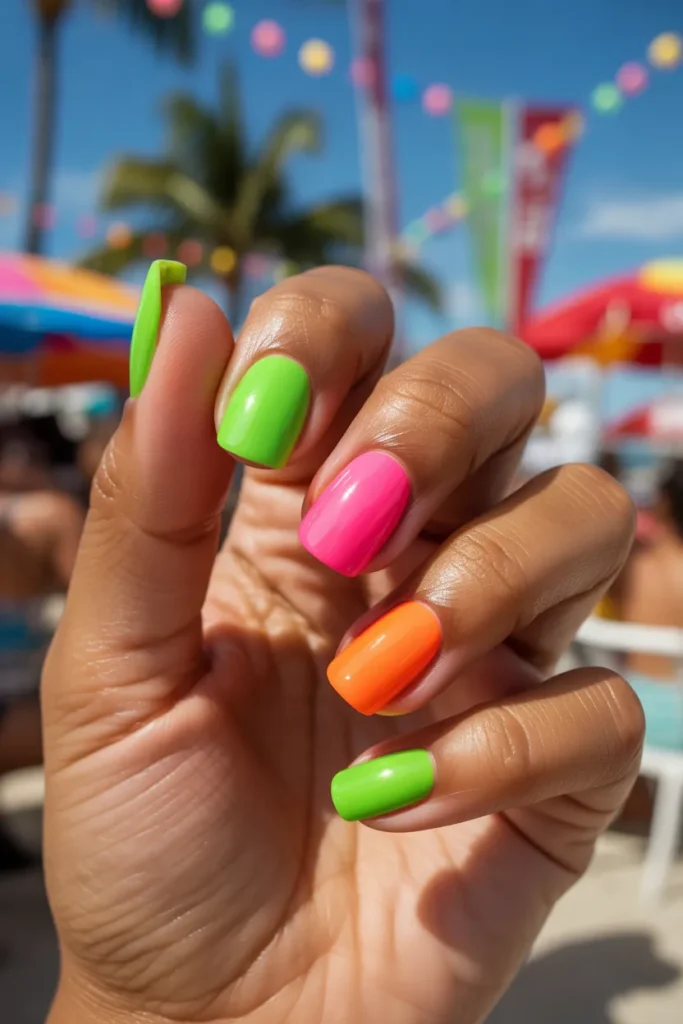 18 Vacation Nails: The Ultimate Guide to Stylish Holiday Manicures 15 a close up photograph of perfectly manic s14dqZp3SPaebXmDA5rEHw 74WlPZRDRymm gOA2BCiww 1