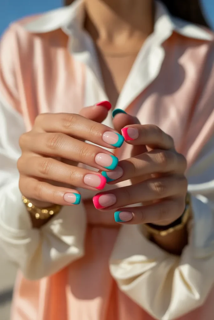 18 Vacation Nails: The Ultimate Guide to Stylish Holiday Manicures 9 a close up photograph of perfectly manic s5mNgkB2TEeEWR9l2F4XKg ZOndEbW0TimucD0CuMKF8A