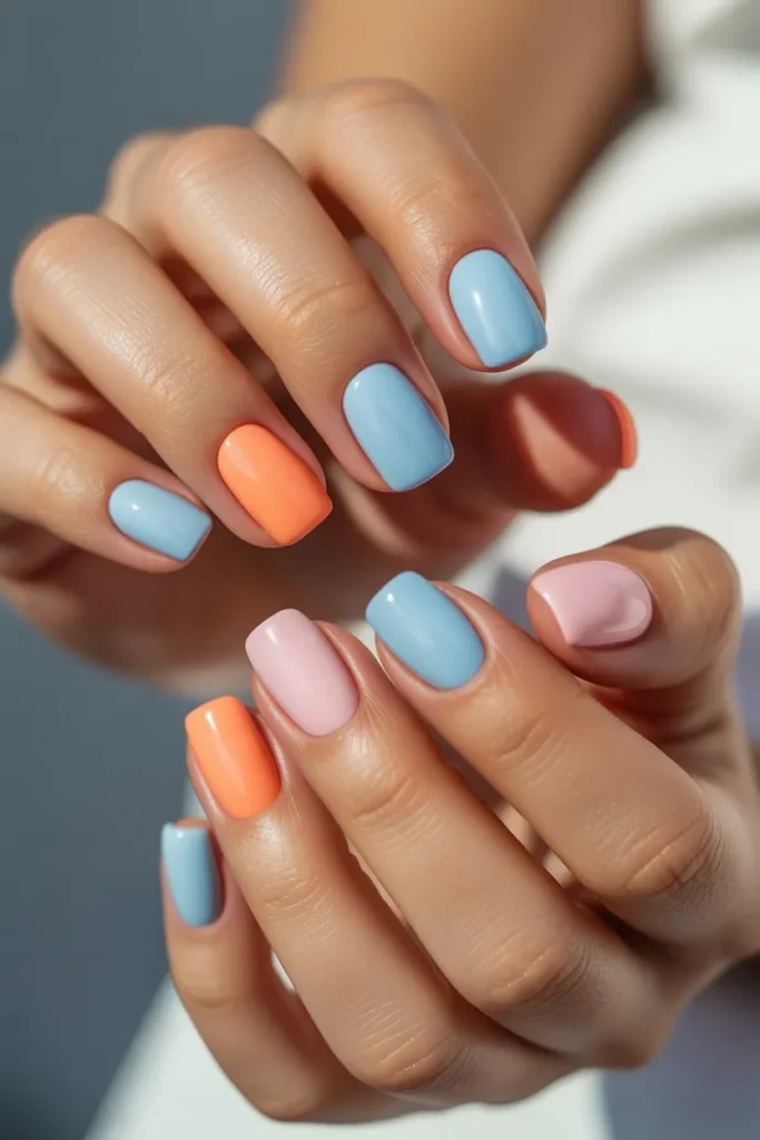20 Summer Nails Square: Trendy Ideas to Keep Your Nails Chic This Season 13 a close up photography shot of perfectly l7PFER9nQxe0GAN1Jz6lTA ZvYgh FQ9alGTECEoAWEA